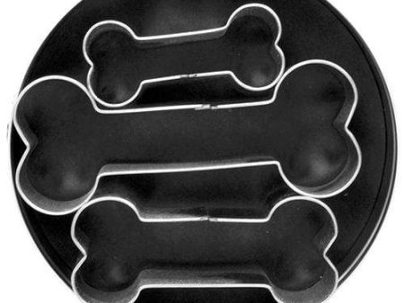 Fox Run Dog Bone Cookie Cutter Tin (Set Of 3) Hot on Sale