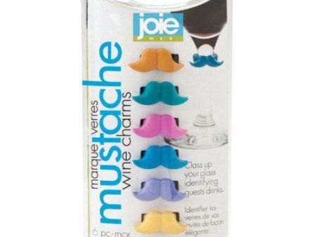 Jo!e Mustache Wine Charms Online now