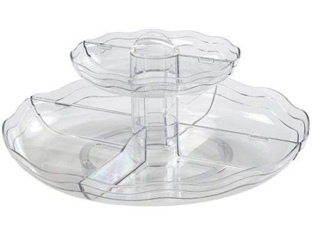 CreativeWare 2 Tier Umbrella Carousel Tray Hot on Sale