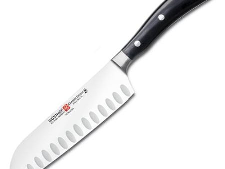 Wusthof Classic Ikon 7in Santoku Granton Knife on Sale