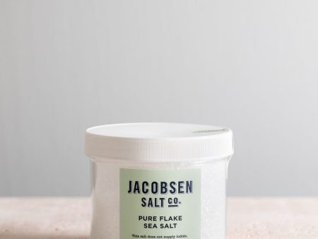 Jacobsen Salt Co. Pure Flake Sea Salt 17.6 oz Jar Hot on Sale