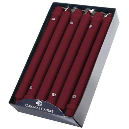 Colonial Candle Classic Taper 10in - Cranberry Sale