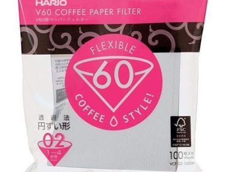 Hario Coffee Filters - White (Pack of 100) Online Hot Sale