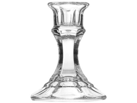 Libbey 4in Glass Candlestick Discount