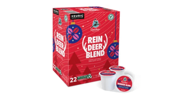 Caribou Reindeer Blend K-Cup Coffee - 22 Count Box Cheap