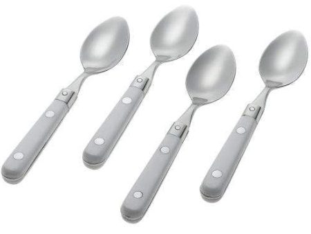 Le Prix Stainless Steel Demitasse Spoon, White Supply