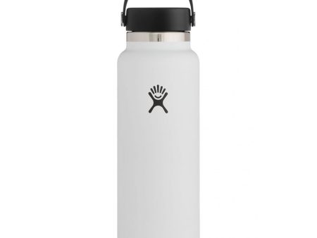 Hydro Flask 40 oz Wide Mouth Bottle White on Sale