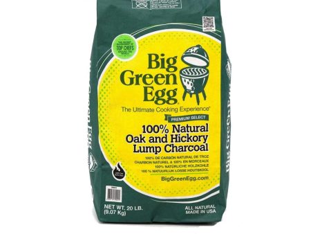 Big Green Egg 100 % Natural Oak and Hickory Lump Charcoal 20 lb Online now