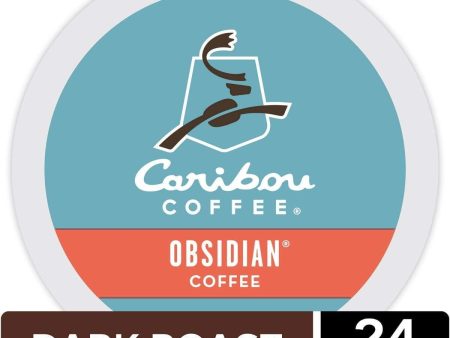 Caribou Obsidian K-Cup Coffee - 24 Ct. Box Supply