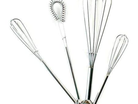 Fox Run Mini Stainless Steel Whisks - Set of 4 Online Sale