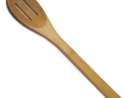 11.75in Bamboo Slotted Mixing Spoon Discount