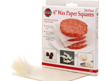 Norpro 6  Wax Paper Squares 250ct Online Hot Sale