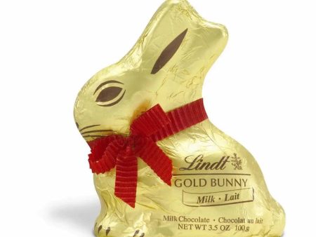 Lindt 3.5 oz Gold Milk Chocolate Bunny For Cheap