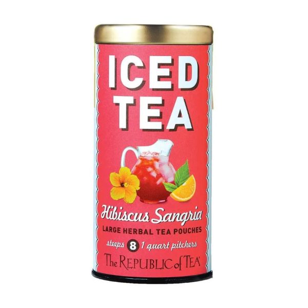 Republic of Tea Hibiscus Sangria Large Iced Tea Pouches Sale