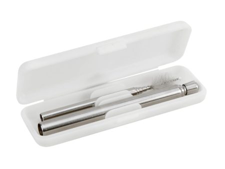 Stainless Steel Travel Straw Set with Case & Brush Fashion