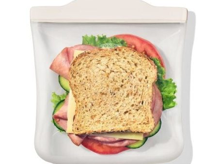 OXO 28 oz Silicone Reusable Sandwich Bag  - Oat Fashion