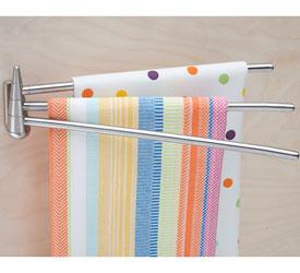 HandyBar Stainless Steel 3-Arm Towel Bar on Sale