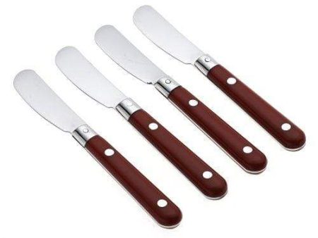 Le Prix Stainless Steel Butter Spreader, Milano Red Cheap