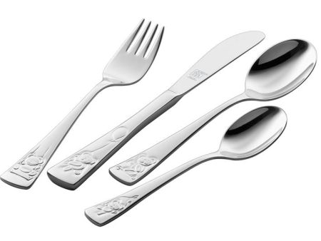 ZWILLING J.A. Henckels TWIN Kids Teddy 4-Piece Children s Flatware Set Online now