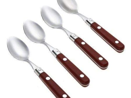 Le Prix Stainless Steel Demitasse Spoon, Milano Red Online