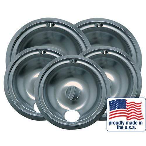 Range Kleen Plated Drip Pans Style B (Set of 5) Discount