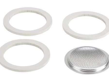 Bialetti 3 Cup Replacement Gaskets and Filter on Sale