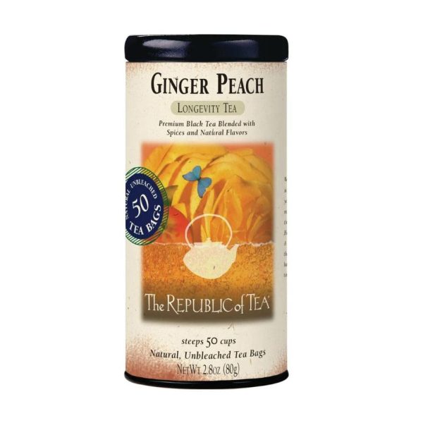 Republic of Tea Ginger Peach Black Tea Hot on Sale