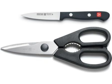 Wusthof Gourmet 2 pc. Shears & Paring Knife Set For Cheap