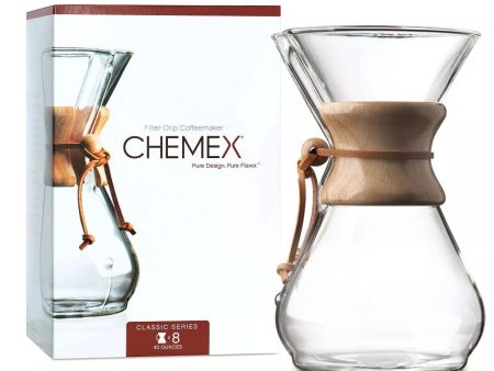 Chemex 8 Cup Classic Pour-Over Coffeemaker For Sale