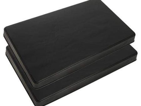 Range Kleen Black Rectangle Burner Covers - Set Of 2 Hot on Sale