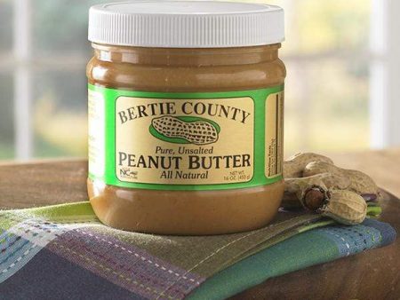 Bertie CountyPeanut Butter All Natural Unsalted 16 oz. Cheap