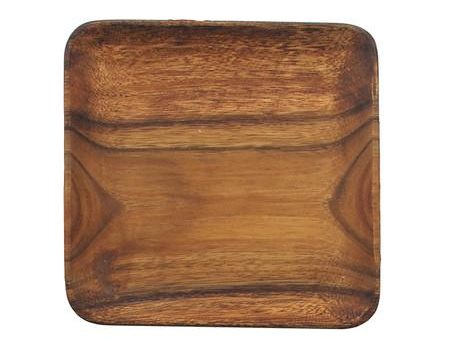 Pacific Merchants 12in Acacia Wood Square Serving Tray Online Hot Sale