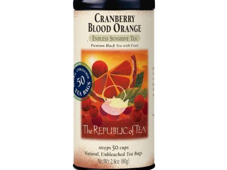 Republic of Tea Cranberry Blood Orange Black Tea Bags on Sale