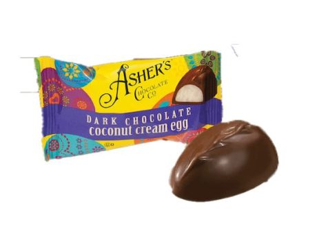 Asher s Dark Chocolate Coconut Cream Egg 1 oz Fashion