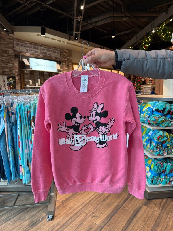 Mickey and Minnie Pink Pullover Cheap