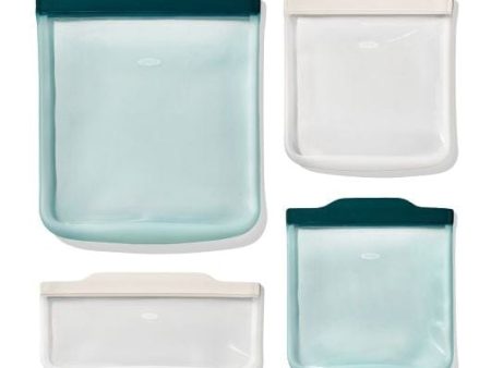 OXO Silicone Reusable Bag - 4 Piece Starter Set Online Hot Sale