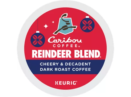 Caribou Reindeer Blend K-Cup Coffee - 22 Count Box Cheap