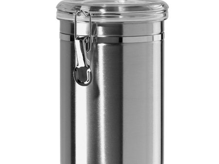 OGGI Large Stainless Steel Kitchen Airtight Canister 62 oz on Sale